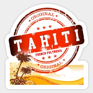 TAHITI Summer Time Sticker